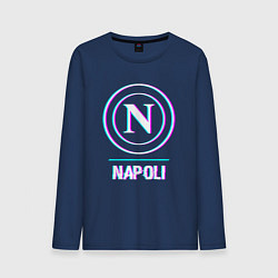Мужской лонгслив Napoli FC в стиле glitch