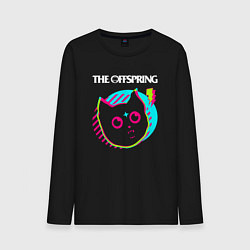 Лонгслив хлопковый мужской The Offspring rock star cat, цвет: черный