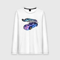 Мужской лонгслив NFS Most Wanted neon bmw