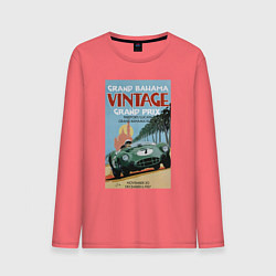 Лонгслив хлопковый мужской Grand Prix VINTAGE, цвет: коралловый