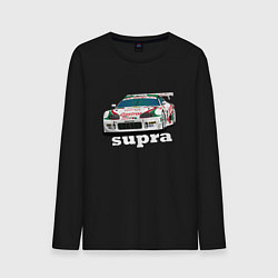 Лонгслив хлопковый мужской Toyota Supra Castrol 36, цвет: черный