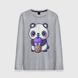 Мужской лонгслив Panda drink