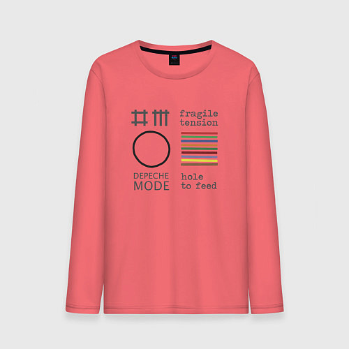 Мужской лонгслив Depeche Mode - Hole To Feed cover / Коралловый – фото 1