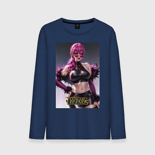 Мужской лонгслив Akali Kda League Of Legends / Тёмно-синий – фото 1