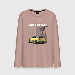 Мужской лонгслив Невероятный nissan skyline
