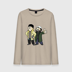 Лонгслив хлопковый мужской Vault Jay and silent Bob, цвет: миндальный