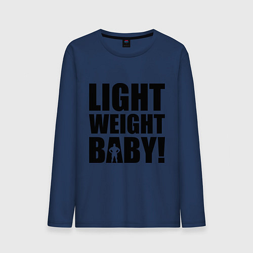 Мужской лонгслив Light weight baby / Тёмно-синий – фото 1