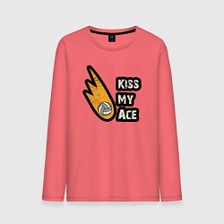 Мужской лонгслив Kiss my ace volleyball