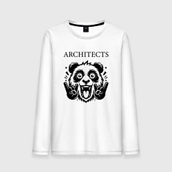 Лонгслив хлопковый мужской Architects - rock panda, цвет: белый