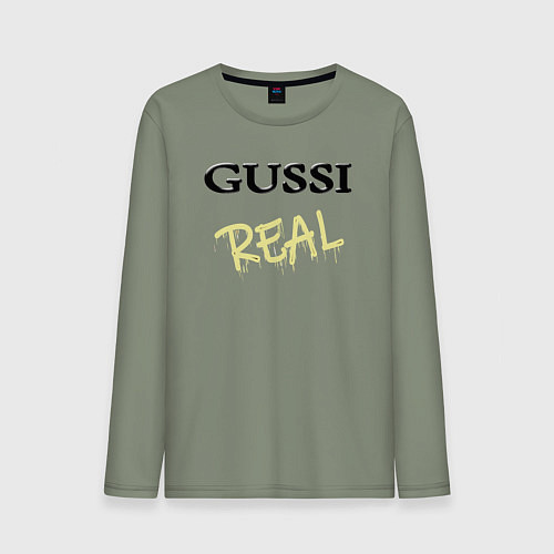 Мужской лонгслив Гусси - настоящий / Авокадо – фото 1