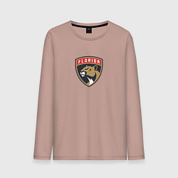 Лонгслив хлопковый мужской Florida Panthers NHL, цвет: пыльно-розовый