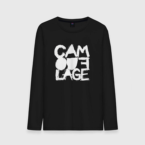 Мужской лонгслив Camouflage - A synthpop band from germany / Черный – фото 1