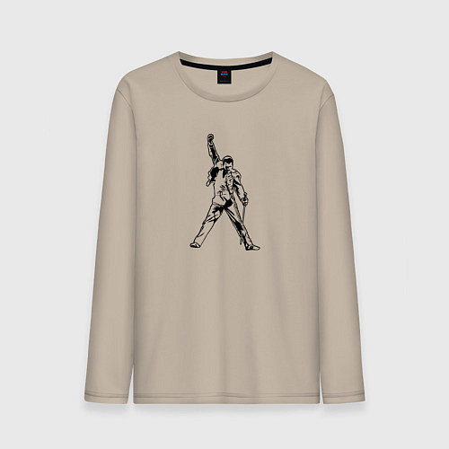 Мужской лонгслив Queen / Миндальный – фото 1