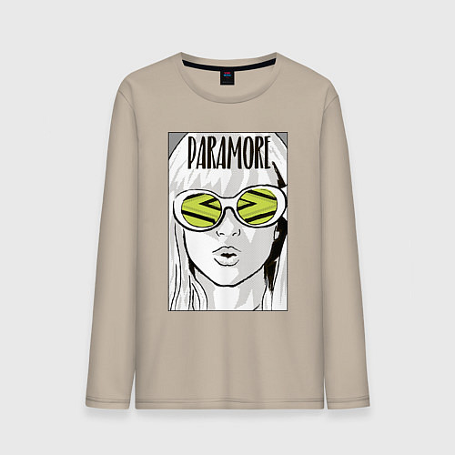 Мужской лонгслив Paramore - Hayley Williams / Миндальный – фото 1