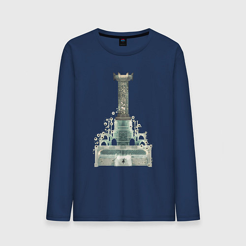 Мужской лонгслив Bloodborne - Миколаш, Хозяин кошмара / Тёмно-синий – фото 1