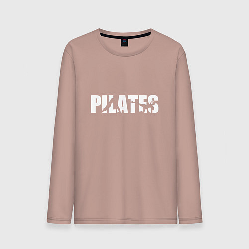 Мужской лонгслив Пилатес / Пыльно-розовый – фото 1