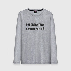 Мужской лонгслив Руководитель лучших чертей