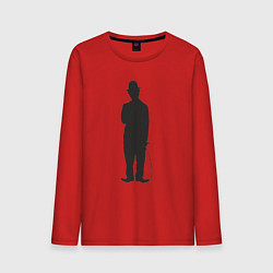 Лонгслив хлопковый мужской Black Charlie, цвет: красный