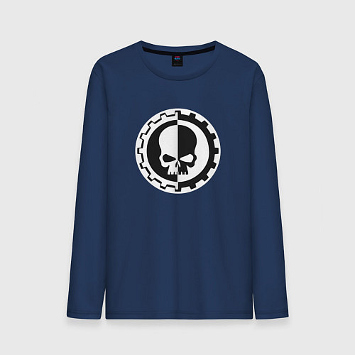 Мужской лонгслив Вархаммер Механикус / Тёмно-синий – фото 1