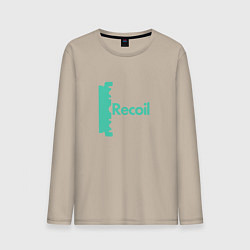Лонгслив хлопковый мужской Recoil - Alan from depeche mode project, цвет: миндальный