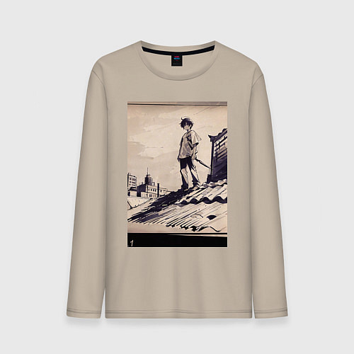 Мужской лонгслив 17-years-old kid on the roof / Миндальный – фото 1