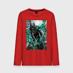 Лонгслив хлопковый мужской Моя геройская академия Идзуку Мидория причуда, цвет: красный