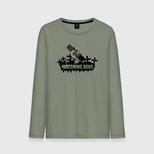 Мужской лонгслив Наблюдающие мертвецы / Авокадо – фото 1
