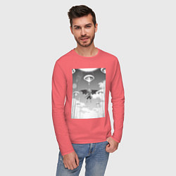 Лонгслив хлопковый мужской О моём перерождении в слизь Римуру Темпест князь т, цвет: коралловый — фото 2