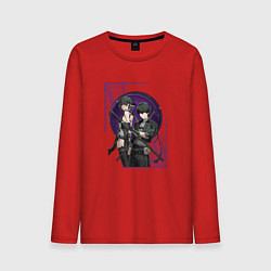 Лонгслив хлопковый мужской Wuthering Waves Rovers, цвет: красный
