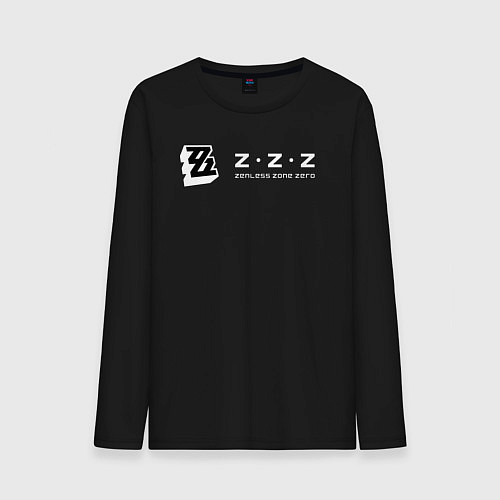 Мужской лонгслив Zenless zone zero логотип / Черный – фото 1