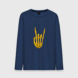 Мужской лонгслив Golden skeleton hand