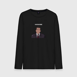 Мужской лонгслив I am dead inside Michael Scott - the office
