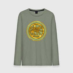 Лонгслив хлопковый мужской Алеманны из Total War: Attila, цвет: авокадо