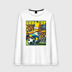 Мужской лонгслив Euro cup - Bart Simpson