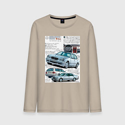 Мужской лонгслив Mercedes e-class