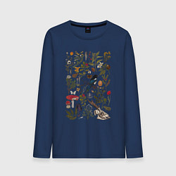 Лонгслив хлопковый мужской Сорокино сокровище, цвет: тёмно-синий