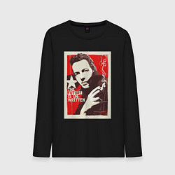Лонгслив хлопковый мужской Joe Strummer of the Clash, цвет: черный