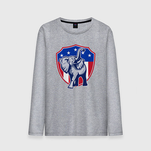 Мужской лонгслив Elephant USA / Меланж – фото 1