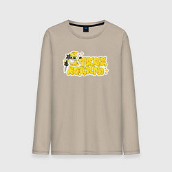 Лонгслив хлопковый мужской Тебе водить, цвет: миндальный