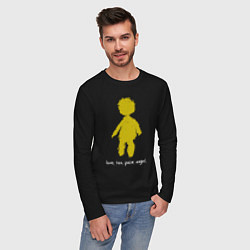 Лонгслив хлопковый мужской Depeche Mode - lspa angel, цвет: черный — фото 2