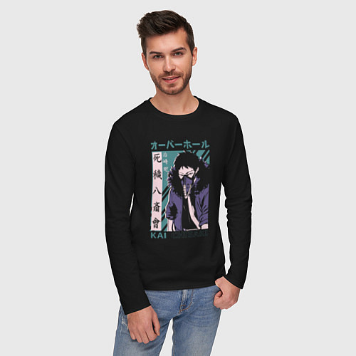 Мужской лонгслив Моя геройская академия Chisaki Kai / Черный – фото 3