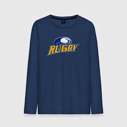 Лонгслив хлопковый мужской Rugby sport, цвет: тёмно-синий