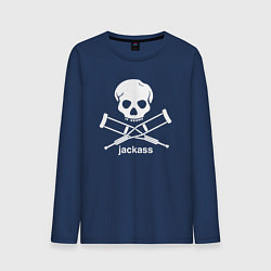 Лонгслив хлопковый мужской Чудаки, цвет: тёмно-синий