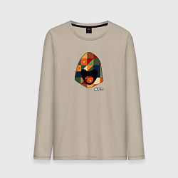 Лонгслив хлопковый мужской FD free durov, цвет: миндальный