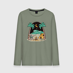 Мужской лонгслив Отдых у моря