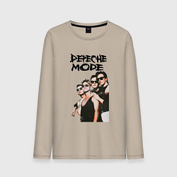 Лонгслив хлопковый мужской Depeche Mode Violator 3, цвет: миндальный