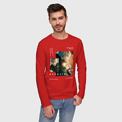 Лонгслив хлопковый мужской Stray kids Хенджин, цвет: красный — фото 2