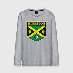 Лонгслив хлопковый мужской Kingston volleyball, цвет: меланж