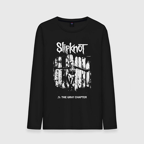 Мужской лонгслив Slipknot - skeleton girl / Черный – фото 1