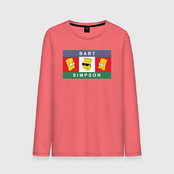 Мужской лонгслив Bart Simpson дикая голова
